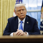 Trump frowns in Oval Office